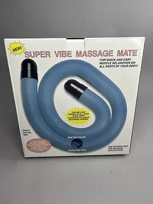 Vintage Super Vibe Body Massage Massage Mate Bendable Vibrating Wand In Blue • $25