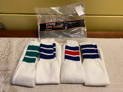 4 Pair Vintage Men's Tube Gym Socks - New • $35