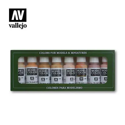 £15.99 • Buy Vallejo Model Color Face & Skintones Colors Paint Set 8x17ml Bottles VAL70124