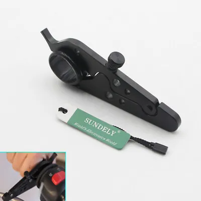 Black Universal Motorcycle Cruise Control System Throttle Lock Go Cruise • £11.99