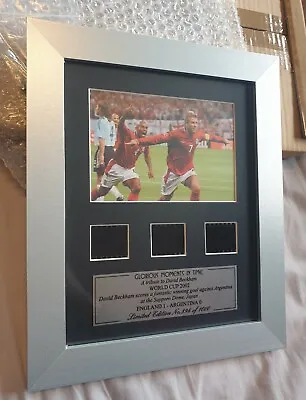Glorious Moments David Beckham Limited Ed 396 Rare Tribute Signed World Cup 2002 • £6995