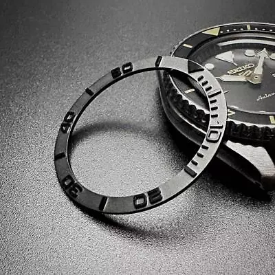 Ceramic Flat Bezel Yachtmaster Black For Skx Sbsa Etc. • $69.36