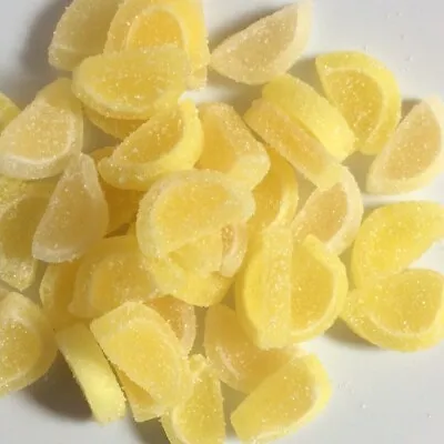 Edible Mini Jelly Fruit Slices Lemon Edible Sugar Cake Decorations Sweets 50g • £5.50