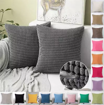 30-70cm Corduroy Plush Jumbo Cord Large Cushion Cover Pillow Case Home Decor • $13.74