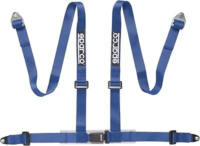 Sparco Racing 04604BV1AZ Seat Belt Safety Harness Street Tuner Blue 2  4-Point • $125.86