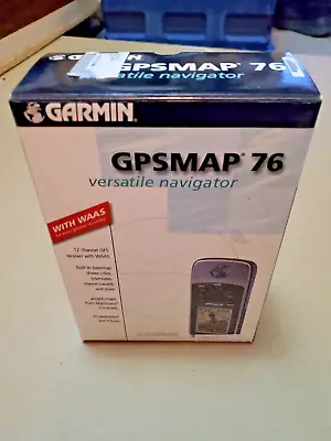 New Garmin Gpsmap 76 Handheld Navigator 12-channels W/waas Marine Rugged Outdoor • $299