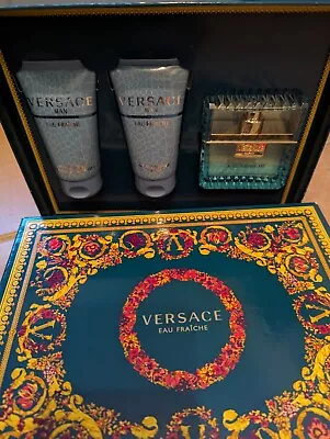Versace Men's Eau Fraiche EDT 50ml Gift Set • $59.99
