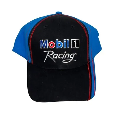 Vintage Mobil 1 Racing Baseball Adjustable Hat Cap - Strapback - Black/Blue NEW • $10.99