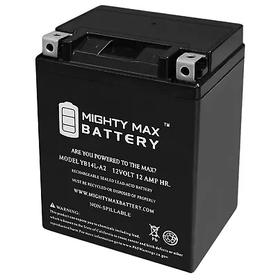 Mighty Max YB14L-A2 12V Replacement Battery For Kawasaki KLR650 C KL650CC 99-00 • $39.99