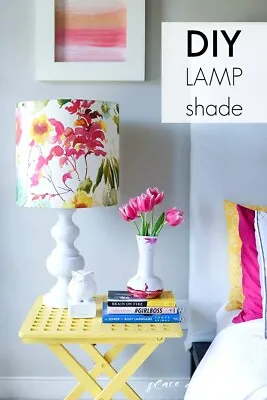 DIY Lampshade Kit - Use Your Own Fabric & Our Heat Resistant Self-adhesive Inner • $45