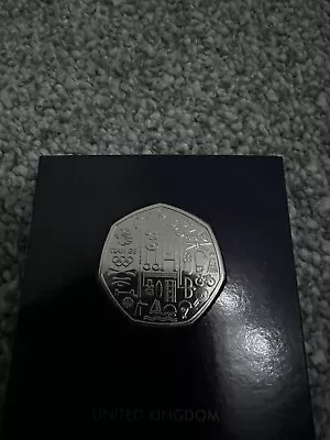 2021 2020 Dual Dated Tokyo Olympic Team GB 50p Brilliant Uncirculated Coin BUNC • £10.50