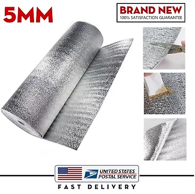 Reflective Insulation Foam Core Radiant Barrier Mat 120 X40  For Walls Roofing • $25.99