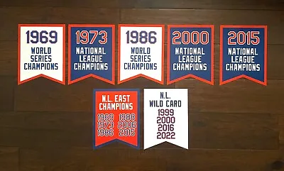 New York Mets Citi Field Shea Stadium Postseason Playoff Pennant Banner Flags • $59.99