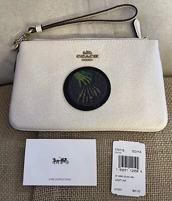 NWT Coach Wizard Of Oz Small CHALK Wristlet Wallet Witch Hand 77971B • $109.95