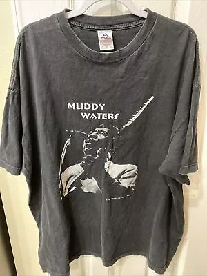 Muddy Waters 1998 Blues Singer Musician Band Vintage Graphic T Shirt Size 2XL • $120