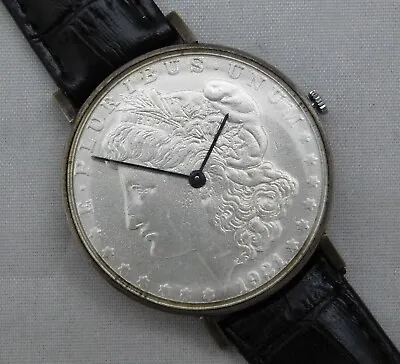 Morgan Silver Dollar Coin Watch Vintage 1921 Quartz Movement....38mm • $495