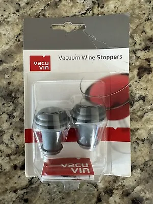 Vacu Vin Vacuum Wine Stoppers Set Of Two Wine Savers New In Packaging • £3.86