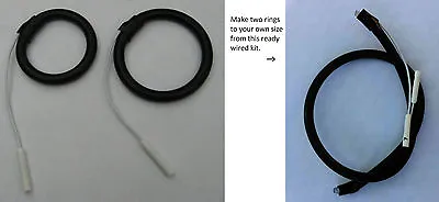 Conductive Rubber Ring Electrodes 1 Pair - Tens Estim - Make Your Own Size  • £15.99