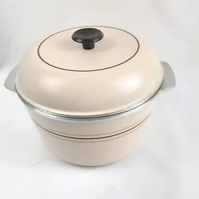 $49.99 • Buy Vintage Regal Ware Cast Aluminum Pot Retro Cream Striped Nice Large Pot