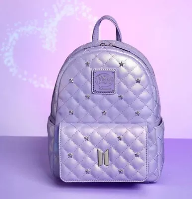 Funko Pop! By Loungefly BTS Logo Iridescent Purple Mini Backpack • $135.99