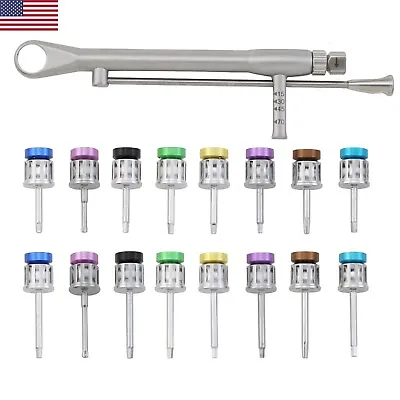 $24.99 • Buy Dental Implant Abutment Hand Driver Hex Screwdriver Long+Short Stainless Steel