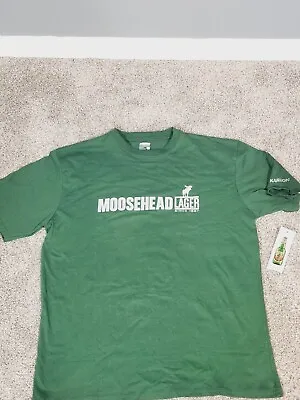 NEW Moosehead Lager Canadian Beer Men's Size XL T-Shirt Graphic Crew Neck Cotton • $21.99