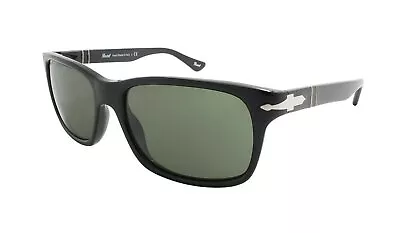 $129.99 • Buy Persol PO 3048S Black/Grey Green 58/19/145 Men Sunglasses