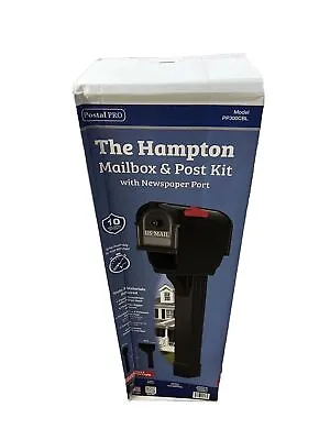 Postal Pro PP300CBL The Hampton Mailbox & Post Kit - Black • $47.99