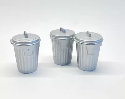 $18.90 • Buy Vintage Topps Chewing Gum Candy Trash Garbage Can Painted Silver Lot Of 3 Cans