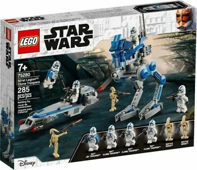 $68.99 • Buy LEGO STAR WARS 75280 501st Legion Clone Troopers BRAND NEW SEALED! (wear)