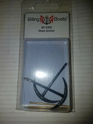 BILLING BOATS - BF-0306 Stock Anchor (2) 50 X 65mm BRAND NEW • $10