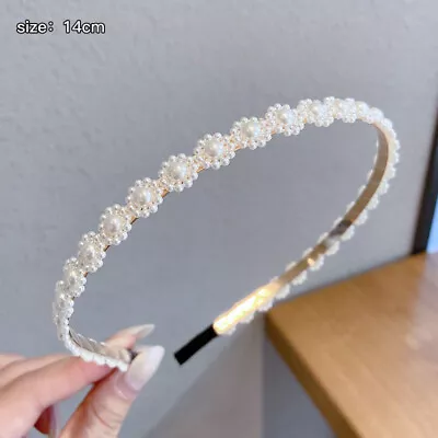 £2.99 • Buy Pearls Alice Bands Headbands Jewel Gems Hair Band Girl Ladies Handmade Gift UK