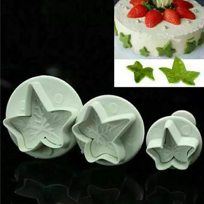 Fondant Cake Cutter Plunger Xmas Cookie Mold Sugarcraft Flower Decorating Mould • $2.26