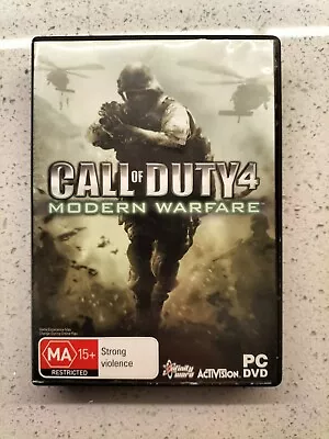❤️Call Of Duty 4 Modern Warfare   PC DVD - ROM Free Tracked Postage • $11.99