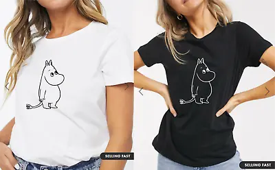Ladies MOOMIN Character Fashion Tshirt - Retro TV CARTOON 70s Womens T Shirt • £9.99