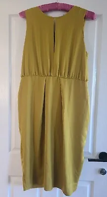 $12 • Buy Nwt Ladies Asos Brand Size 18 Cocktail Dress Yellow Gold Chic Plus Size Uk14