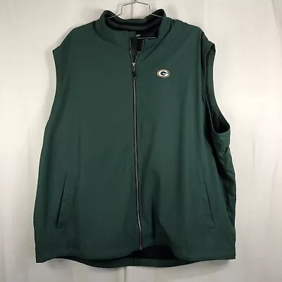 Green Bay Packers Cutter & Buck Full Zip Golf Vest Men’s 4XL • $30