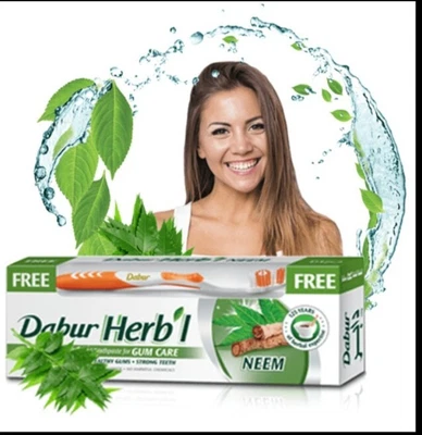 £13.99 • Buy  3 X 150g  Dabur  Herb'l HERBAL  NEEM GUM CARE  TOOTHPASTE  3X 150g Pack