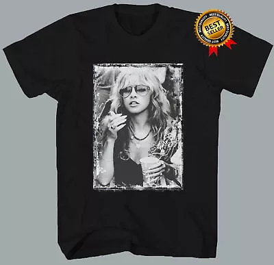 Vintage Stevie Nicks T-Shirt Short Sleeve Black Gift For Fans • $16.14
