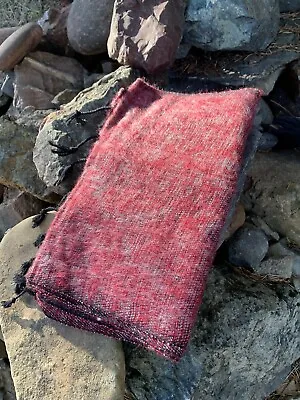 Handmade Himalayan Soft Yak Wool Scarf From Nepal - Dark Red Burgundy • $30