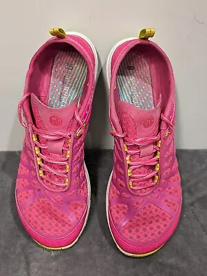 Merrell Women's Crush Glove Barefoot Pink Ladies Running Shoes Sz 7.5 Sneakers • $30