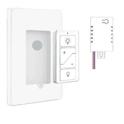 Wireless Dimmer  Switch And Receiver Kit NO Wiring100 FT Remote Control • $9.97