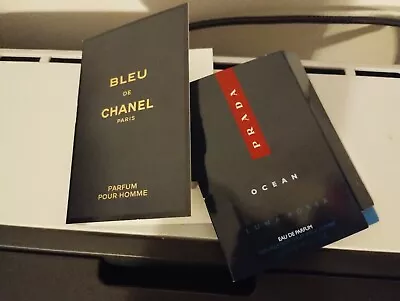 Prada Ocean EDP & CHANEL Bleu De Chanel Perfum Pour Homme Sample Spraysx2 • £4.50