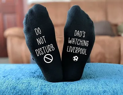 £8.99 • Buy Dad's Do Not Disturb Liverpool Sole Socks Printed Birthday Novelty Mens GIFT
