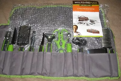 Wolfgang Puck 12-Piece Garnishing Set In Green With Fold Up Bag • $10.59