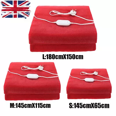 220V Winter Electric Blanket Heater Single Body Heated  Electrothermal Pad UK • £18.59