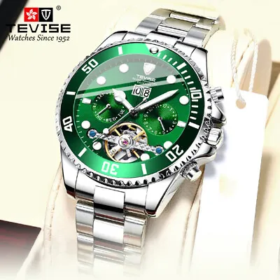 $83.69 • Buy TEVISE Luxury Brand Automatic Mechanical Watch Mens Luminous Waterproof Watches