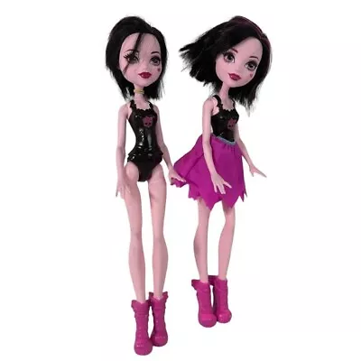 Monster High DRACULAURA Fashion Doll Lot Of 2 Daughter Of Dracula 2015 • $15