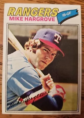 1977 Topps MIKE HARGROVE Texas Rangers Baseball Card #275 MT • $0.99