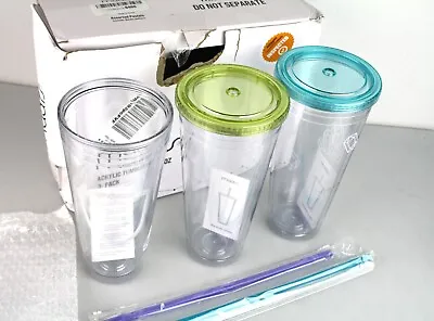 $25 • Buy Maars Insulated Travel Tumblers 32 Oz. | Double Wall Acrylic | 3 Pack